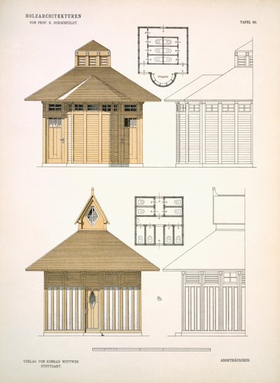 Architecture in Wood, c.1900 by Richard Dorschfeldt